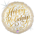 Glistening Happy Holidays 18" Foil Balloon