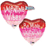 Satin Stripes Be Mine Valentine 18″ Balloon