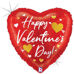 Valentine Heart Arrows 18″ Balloon