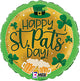 Happy St. Pat's Day Beer & Shamrocks 18" Balloon