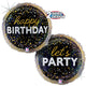 Happy Birthday Metallic Party 18″ Balloon