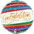 Congratulations Fun Stripes 18″ Balloon