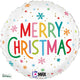 Christmas Colorful Snowflakes 18" Foil Balloon
