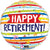 Happy Retirement Stripes 18" Balloon