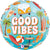 Good Vibes 9" Air-fill Balloon (requires heat sealing)