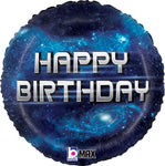 Happy Birthday Galaxy 18" Balloon