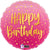 Pink Happy Birthday 18" Balloon