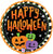 Halloween Striped Pumpkins 18" Balloon