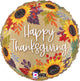 Sunflower Thanksgiving Leaves 18" Balloon