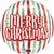Christmas Retro Stripes 18" Balloon