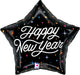 New Year Shimmering Star 19" Balloon