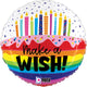 Rainbow Birthday Wishes 18" Balloon