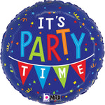 It's Party Time Confetti Banner 18" Balloon