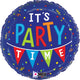 It's Party Time Confetti Banner 18" Balloon