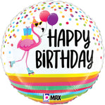 Flamingo Birthday Party 18" Balloon