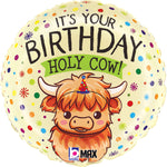 Holy Cow It's Your Birthday 18" Balloon
