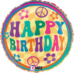 Groovy Birthday Daisies 18" Balloon