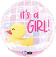 It's a Girl Rubber Ducky 9" Air-fill Balloon (requires heat sealing)