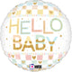Pastel Hello Baby 9" Air-fill Balloon (requires heat sealing)