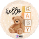 Hello Baby Teddy Bear 18" Balloon