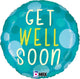 Get Well Soon Garden Dots 18" Balloon