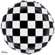 Checkerboard  18"  Foil Balloon