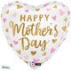 Satin Mother's Day Hearts 18" Foil Balloon