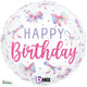 Multicolor Bow Birthday 18" Foil Balloon