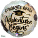 Congrats Grad Adventure Begins 18" Foil Balloon