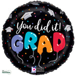 You Did It Grad Balloon Letters 18" Foil Balloon
