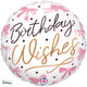 Pink Bow Birthday Wishes 18"  Foil Balloon