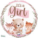 Woodland It's A Girl  18"  Foil Balloon