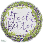 Feel Better Lavender  18"  Foil Balloon