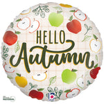 Hello Autumn Apples  18" Foil Balloon