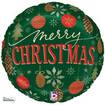 Cozy Christmas Ornaments 18" Foil Balloon