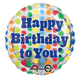 Funky Flowers Birthday 17" Balloon