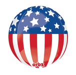 Patriotic Orbz 16" Balloon