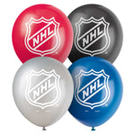 NHL Hockey (8 Pk) 12" Latex Balloons