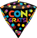 Dots Congrats Diamondz 17" Balloon