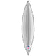 Tapered Leaf Silver 17"  Foil Balloon