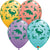 Lilac, Coral, Caribbean Blue & Goldenrod Dinosaur Print 11″ Latex Balloons (50 count)