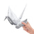 Orizuru Metallic White 15"  Foil Balloon