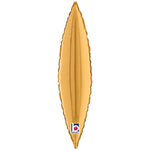 Tapered Leaf Gold 17"  Foil Balloon