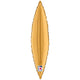 Tapered Leaf Gold 17"  Foil Balloon