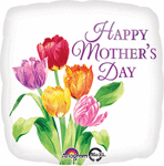 Happy Mother's Day Pretty Tulips 17" Balloon