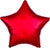Metallic Red Star 28" Balloon