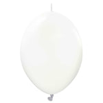 Kalisan K-Link Standard White 6" Latex Balloons - 50pk