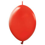 Kalisan K-Link Standard Red 6" Latex Balloons - 50pk
