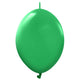 Kalisan K-Link Standard Green 6" Latex Balloons - 50pk