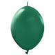 Kalisan K-Link Standard Dark Green 6" Latex Balloons - 50pk